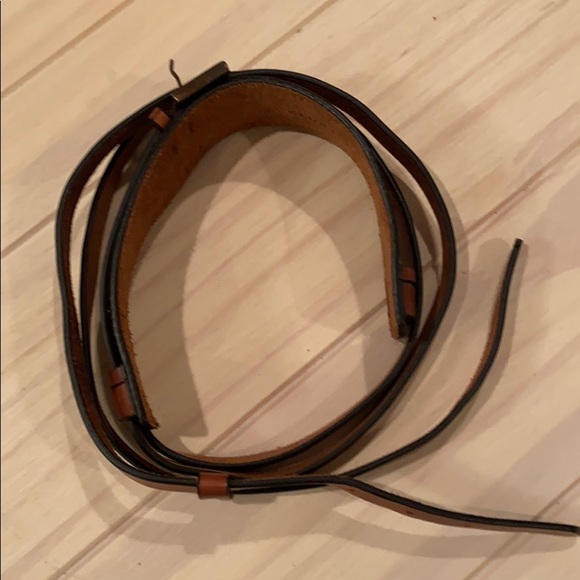 Barely Worn Cognac Leather Club Monaco Belt sz M - Picture 5 of 5